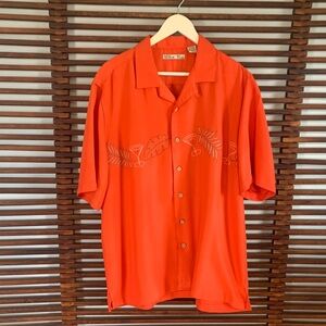 🎉NEW LISTING!🎉Batik Bay Short Sleeve Camp Shirt in Orange